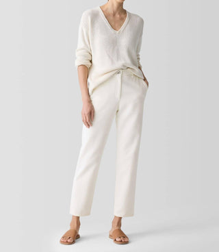 Eileen Fisher - Undyed Utility Organic Cotton Tapered Pants