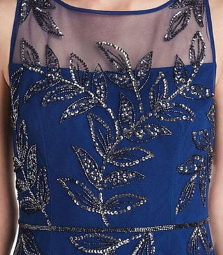 Adrianna Papell - Sleeveless Beaded Sheath Cocktail Dress