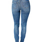 Judy Blue - Mid Rise Tummy Control Destroy Skinny Jeans