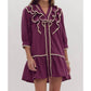 Style Usa - Solid Ruffled Mini Dress