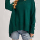 Bluivy - Women's Mock Neck Trapeze Knit Sweater