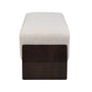 Bench With Thick Soft Cushions For 3 People - Brown Beige