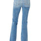 Judy Blue - High Waisted Destroy Fray Hem Bootcut Jeans
