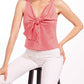 Eva Franco - Gingham Plaid Bow Top