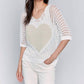 Charlie B - Women's Fishnet Sweater