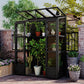 TOPMAX 78-inch Wooden Greenhouse Cold Frame with 4 Independent Skylights and 2 Folding Middle Shelves