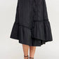 Strut & Bolt - Quilted Asymmetric Midi Skirt