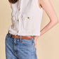 2.7 August Apparel - Fringe Detailed Knit Vest