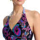 Johnny Was - REVERSIBLE HALTER RUCHED TANKINI