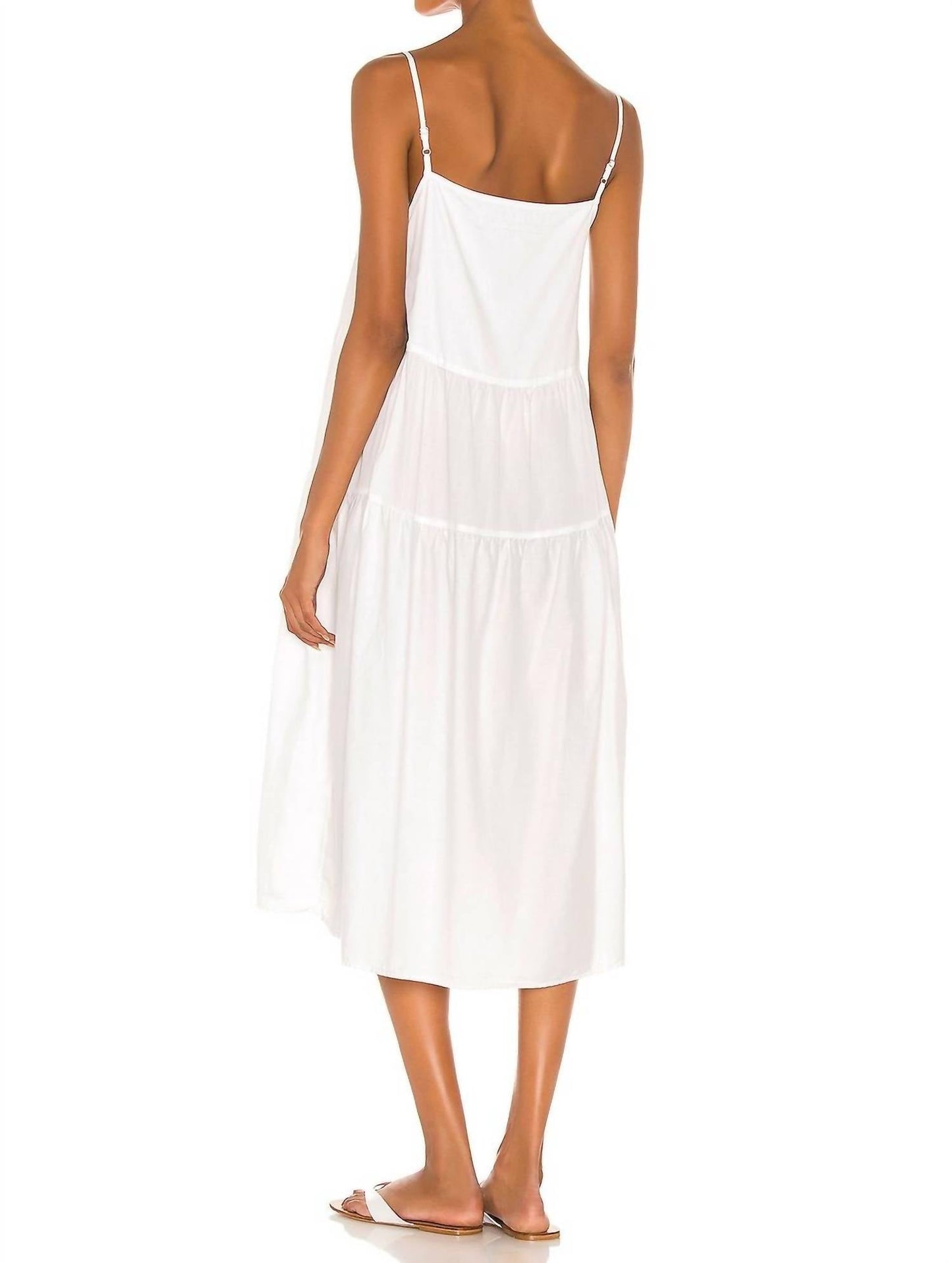 Enza Costa - Cool Cotton Strappy Tiered Dress