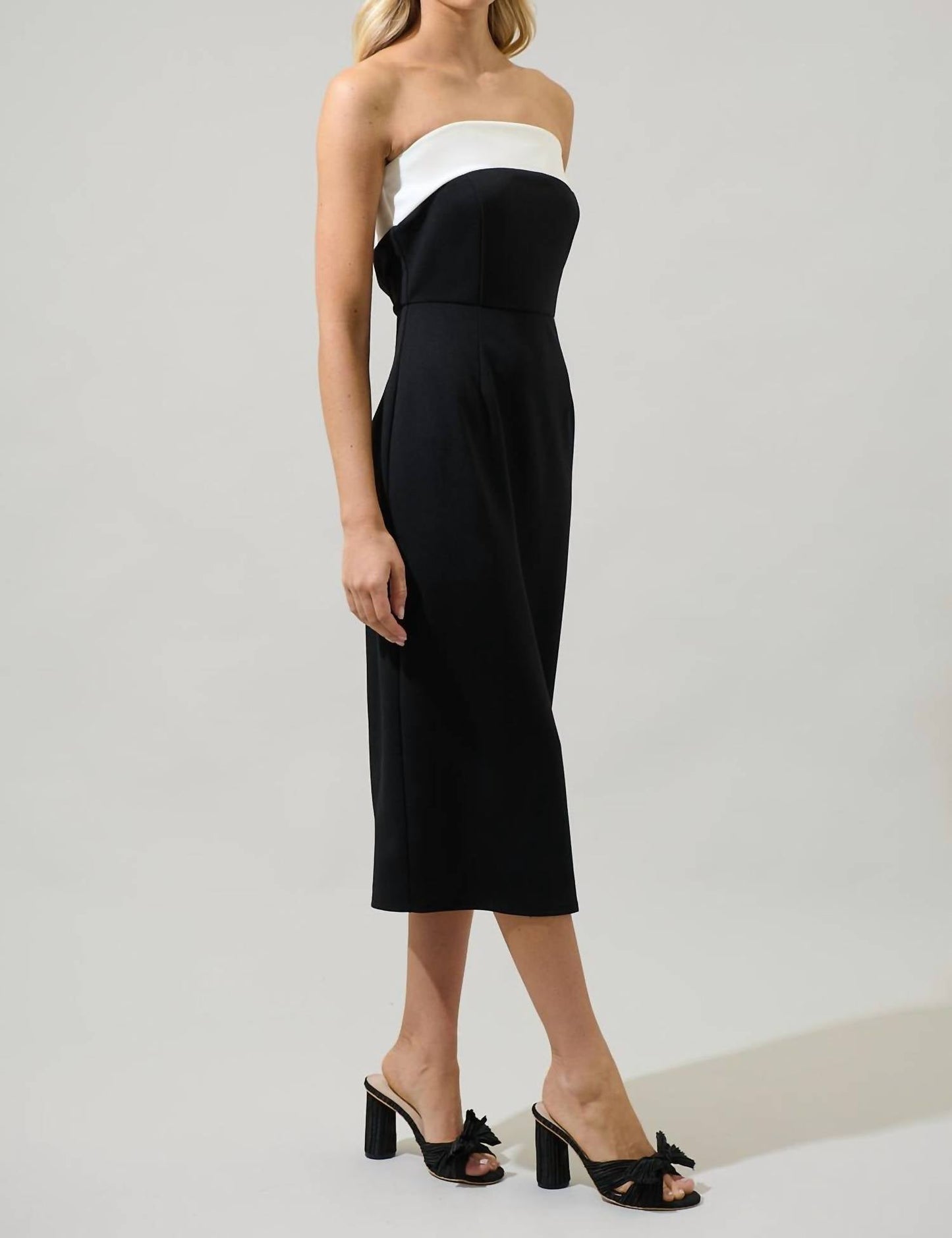 Sugarlips - Stella Strapless Colorblock Dress