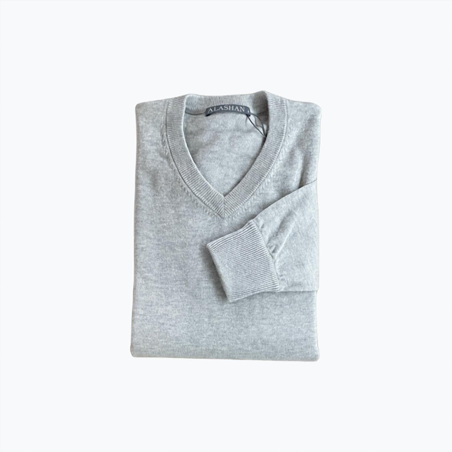 Alashan Cashmere - Men's Cotton Cashmere V-Neck Sweater