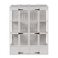 TOPMAX 78-Inch Wooden Greenhouse with Skylights and Folding Shelves