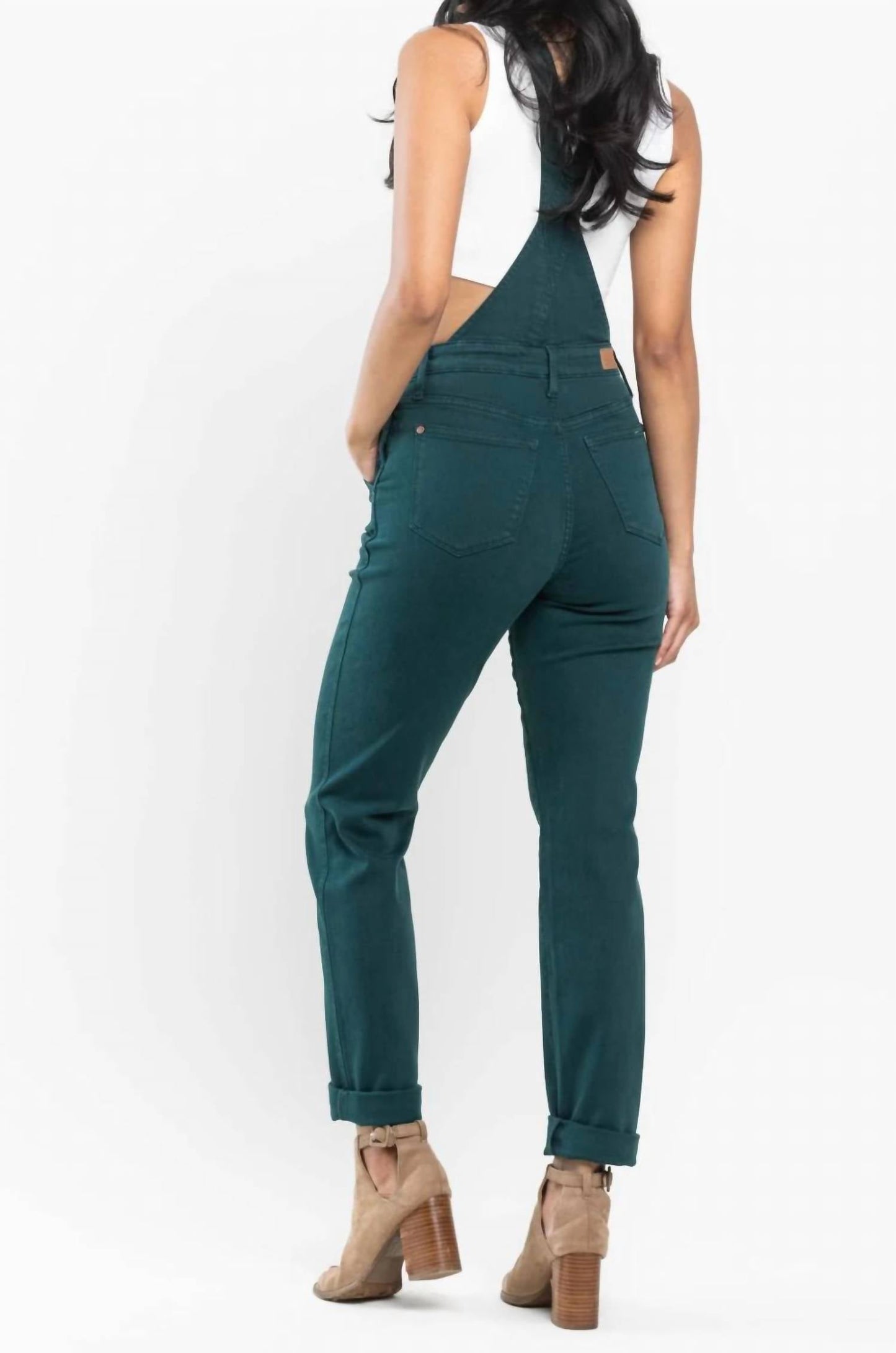 Judy Blue - Garment Dyed Double Cuff Overalls