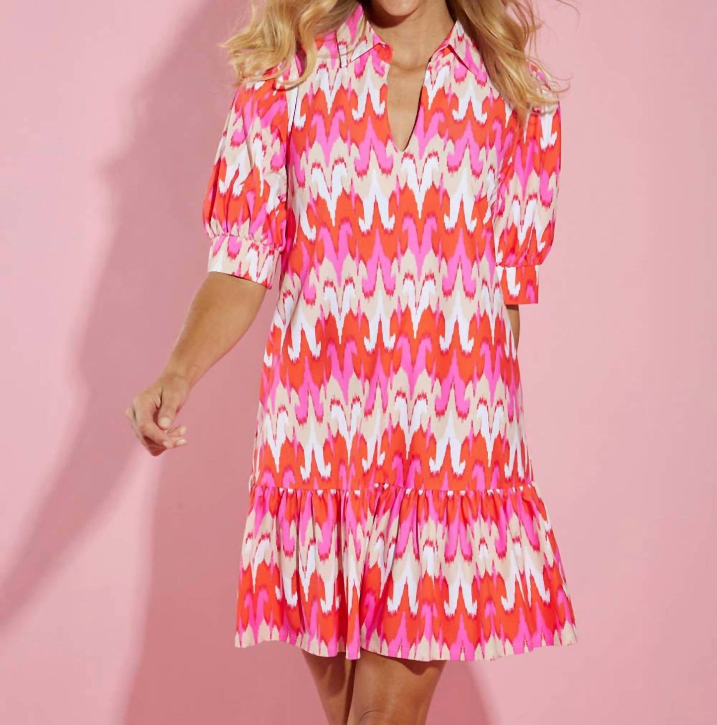 Jude Connally - Tierney V-neck Mini Dress