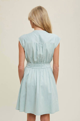 Wishlist - Natasha Striped Mini Shirt Dress