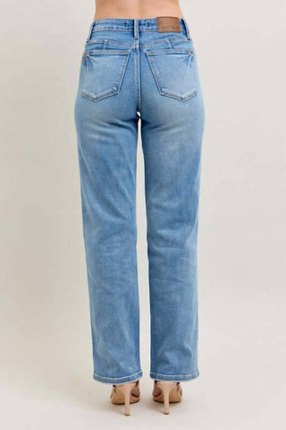 Judy Blue - Tummy Control Vintage Wash Straight Jean