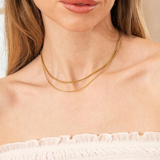 Brenda Grands - Women's Layered Double Choker Necklace