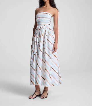 A.L.C. - Women's Tara Striped Strapless Midi Dress