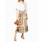 Topshop - Bias Satin Paisley Print Midi Wrap Skirt