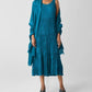 Eileen Fisher - CRUSHED SILK TIERED DRESS