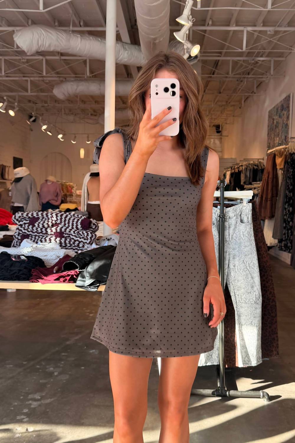 Adeline - Georgia Mini Polkadot Dress