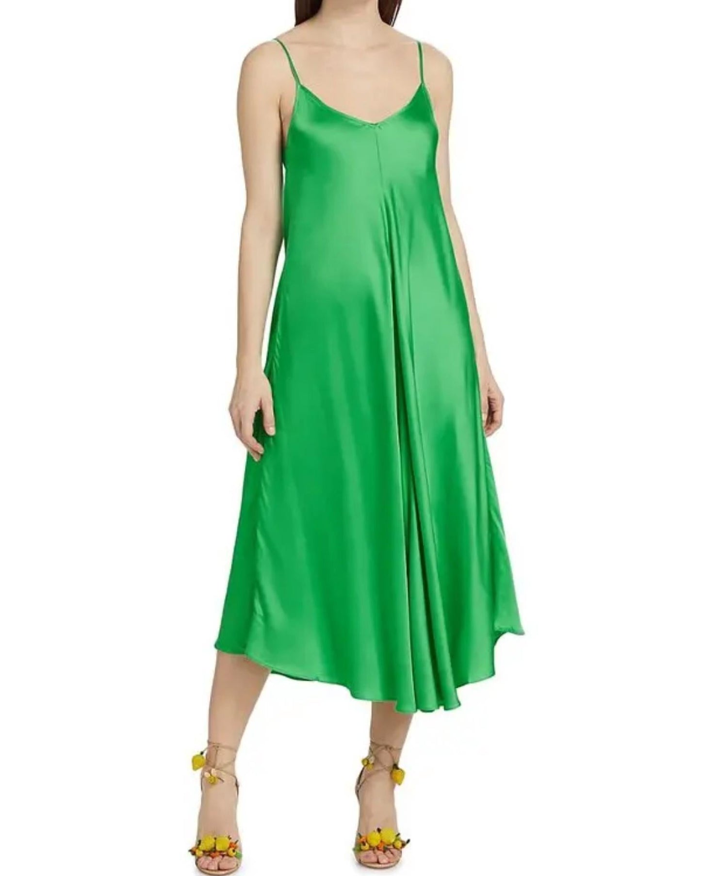 L'Agence - Lorraine Trapeze Midi Dress