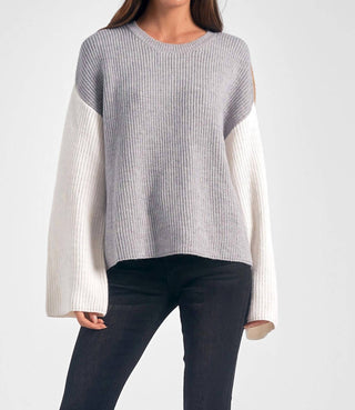 Elan - Colorblock Crewneck Sweater