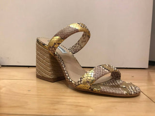 Steve Madden - Women's Leather Strap Jute Heel Sandal
