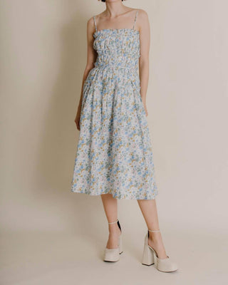 Aureum - Corset Ruffle Midi Dress