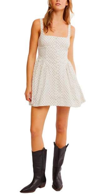 Free People - Astrid Polka Dot Mini Dress