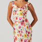 Astr - Zoie Floral Satin Ruffle Dress