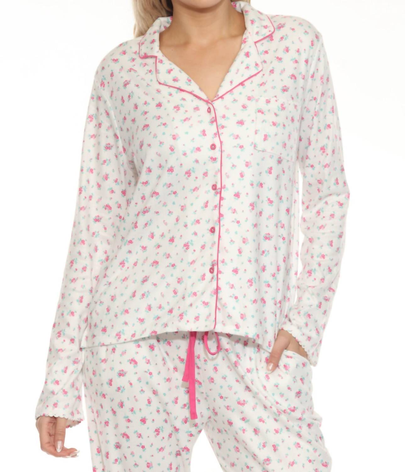 Pj Salvage - Vintage Remix Long Sleeve Pajama Top