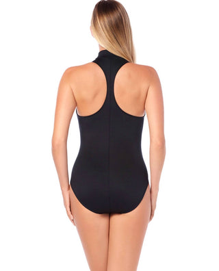 Magicsuit - Scuba Coco Zip Front Racerback Scuba Underwire One Piece Swimsuit