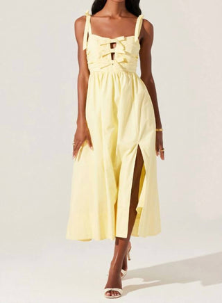 Astr - Helia Bow Front Midi Dress