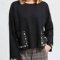 Joseph Ribkoff - Leather Pocket Top