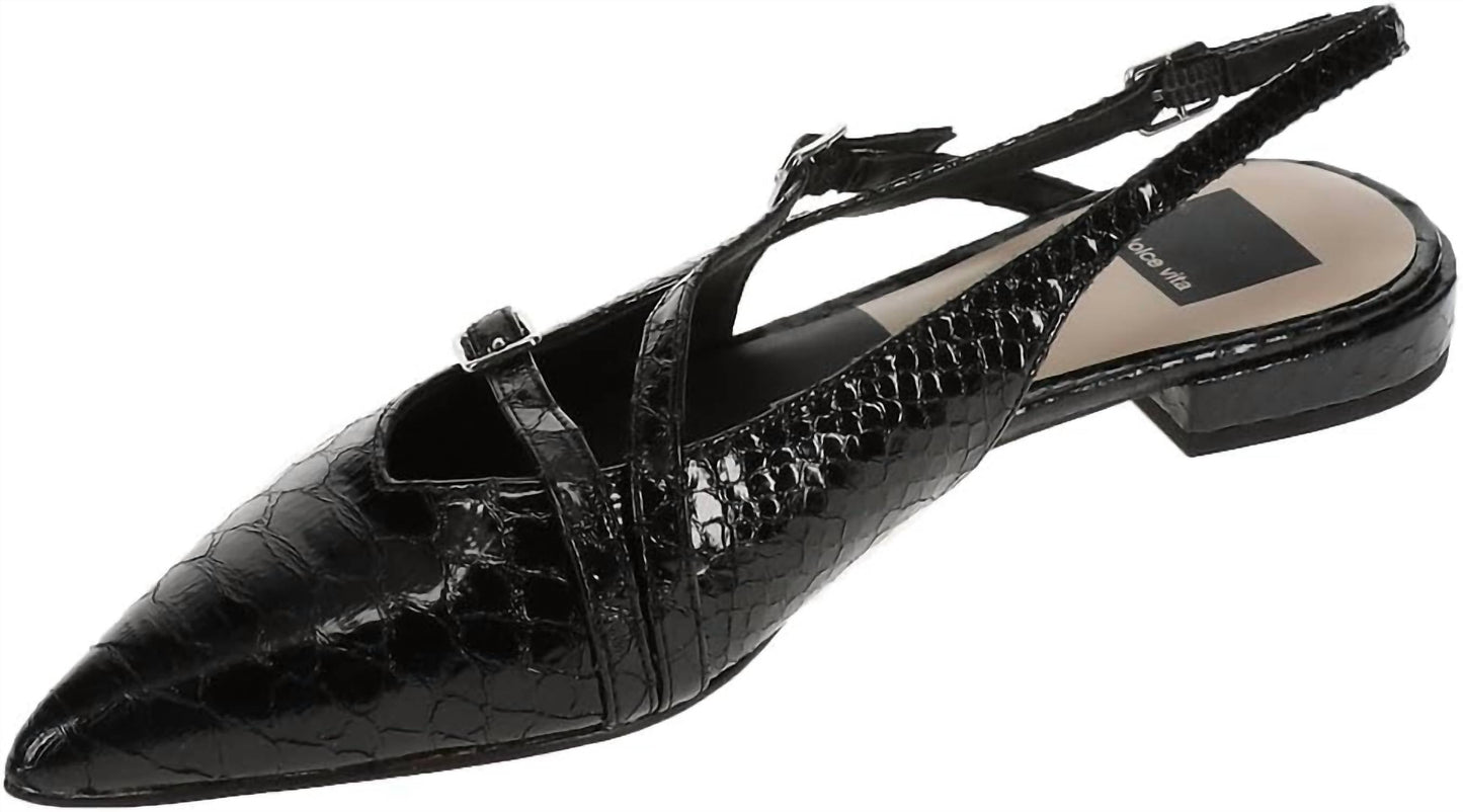 Dolce Vita - Women's Pamla Strappy Pointed Toe Buckle Ballet Flats