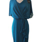 Joseph Ribkoff - Split Sleeve Side Ruffle Chiff Dress