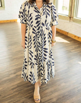 Entro - Robin Floral Midi Dress - Plus