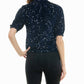 Nicole Miller - Ava Velvet Sequin Short Sleeve Top