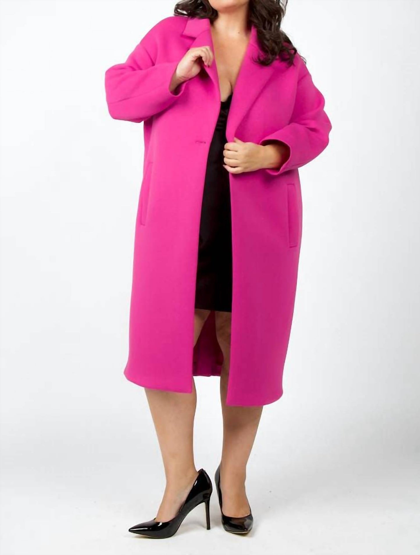 Psophia - LONG ONE BUTTON COAT