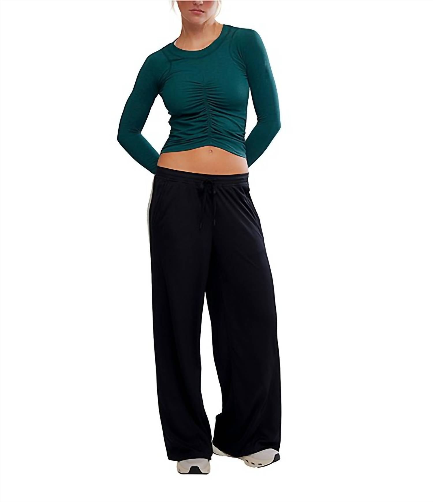 Free People - Tempo Ruched Long Sleeve Tee