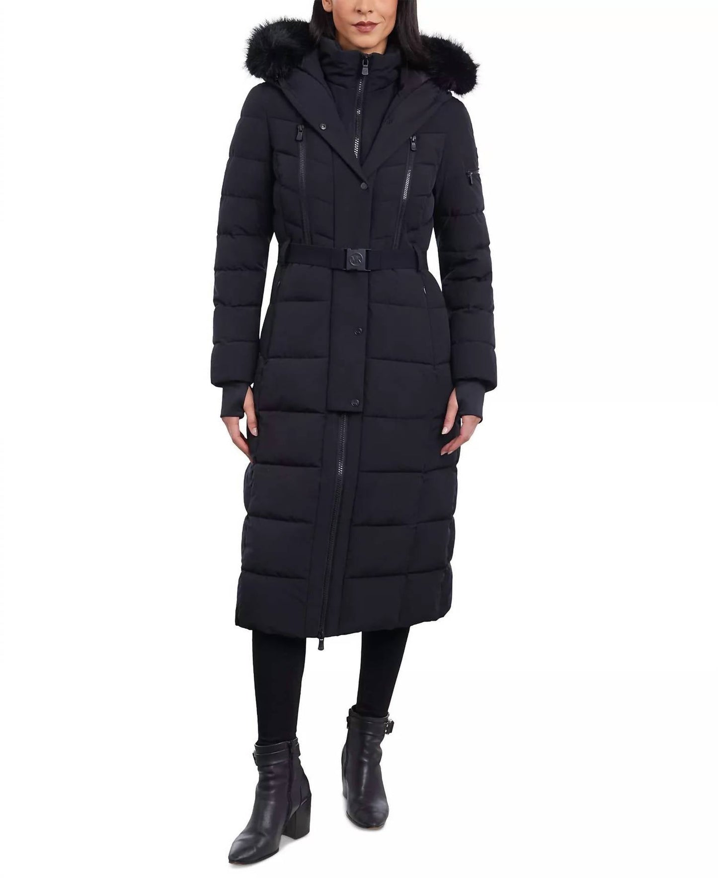 Michael Kors - Women's Scuba Belted Maxi Coat