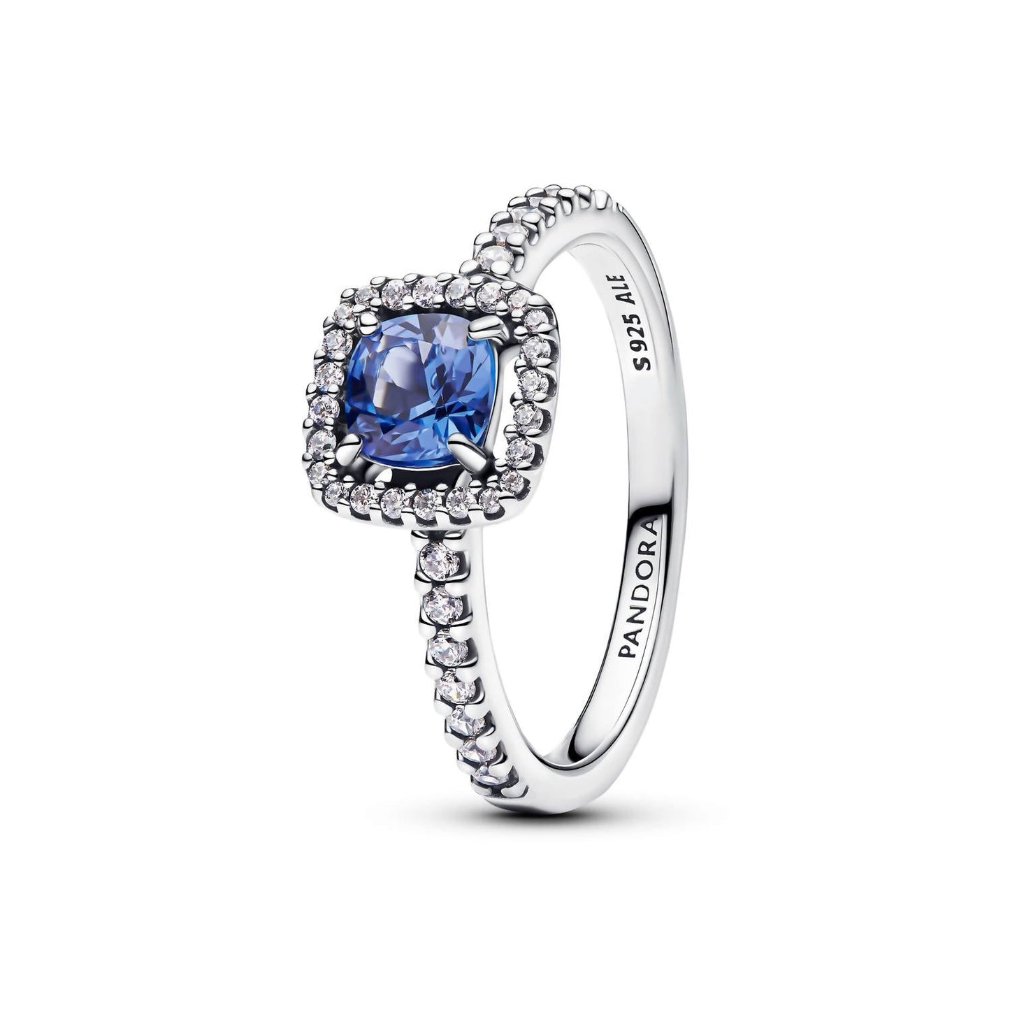 Pandora - Women's Sparkling Square Halo Ring