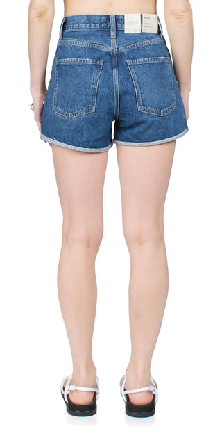Agolde - High Rise Rolled Hem Shorts