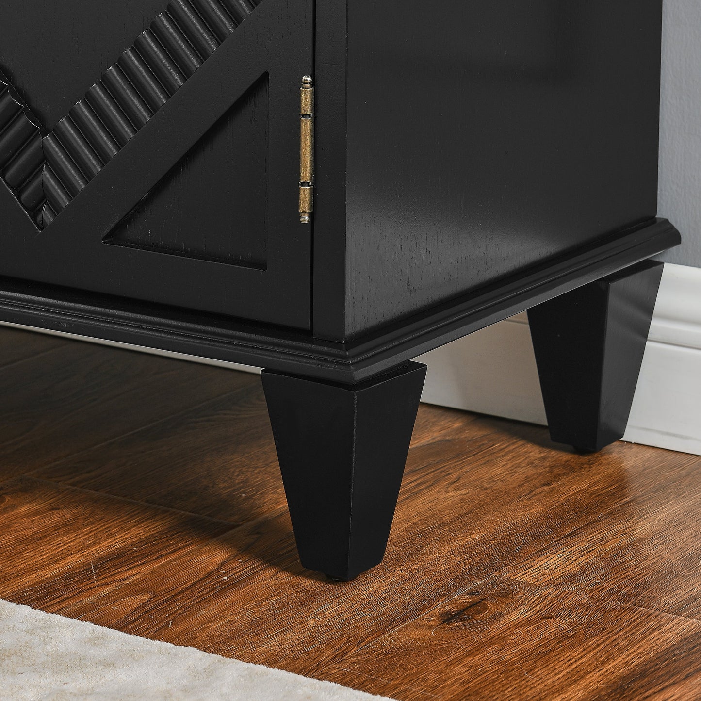 33.6' Retro Wooden Sideboard Buffet Cabinet with Storage