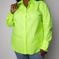 Good American - Coated Poplin Weekend Shirt