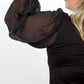 Karen Kane - Sheer Sleeve Mini Dress - Plus