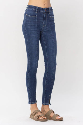 Judy Blue - High Waist Front Inseam & Slit Skinny Denim Jeans