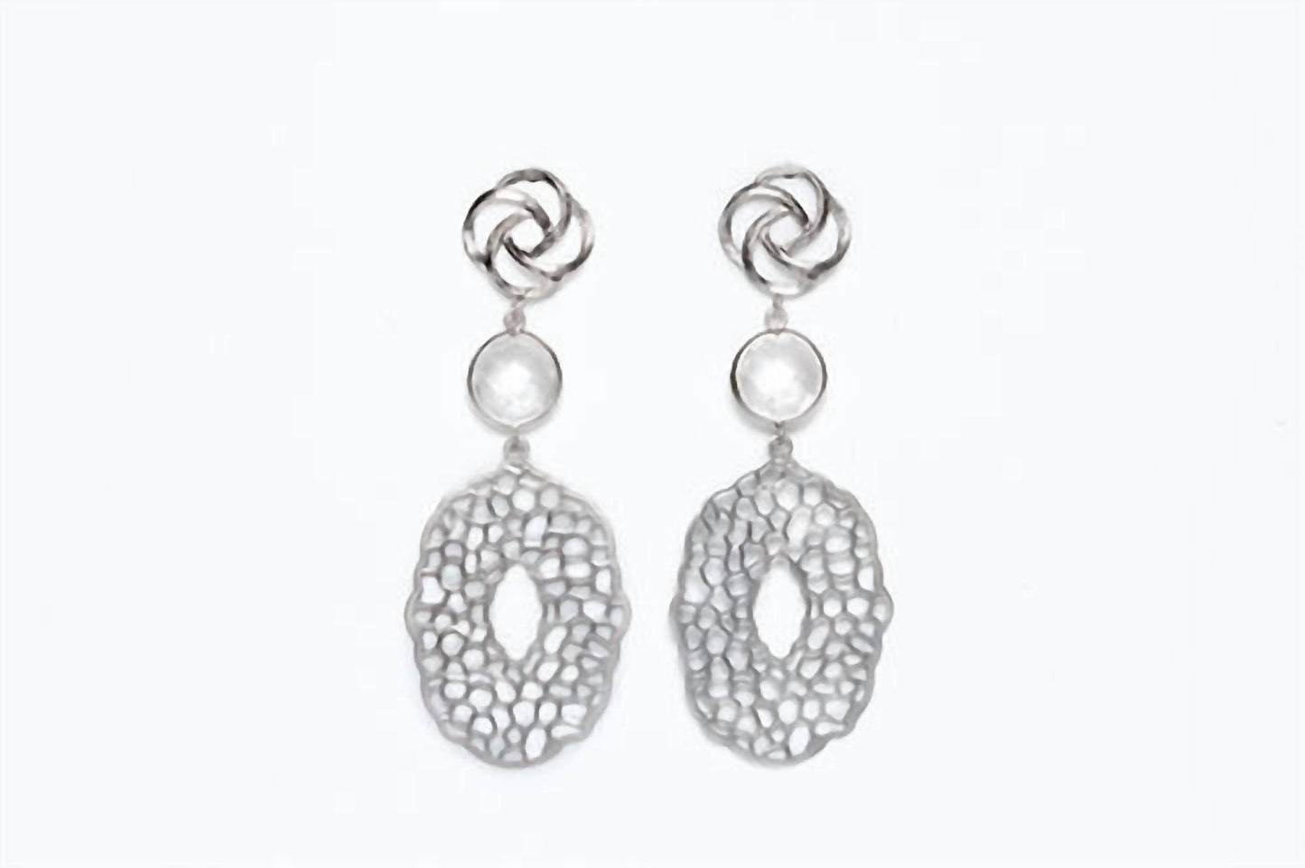 Avenue Chic - Women's Filigree Pendant Earrings